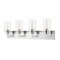 Z-Lite Savannah 4 Light Vanity, Chrome & Clear 462-4V-CH - alternate 4